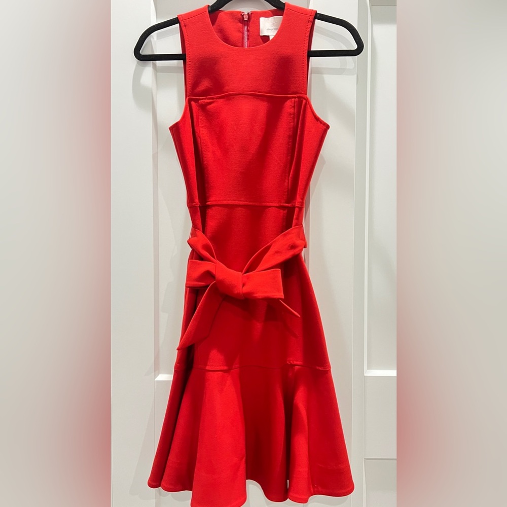 Cinqsept fit and flare midi dress size 2